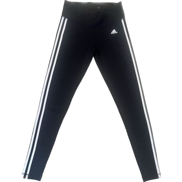 adidas Pants - Adidas High Rise 3 Stripe Stretch Women's Leggings (M)